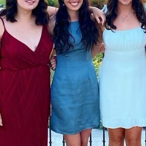 Abercrombie and Fitch Light Blue Spaghetti Strap Dress